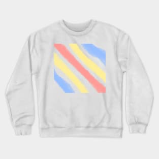 Colorful watercolor stripes art Crewneck Sweatshirt